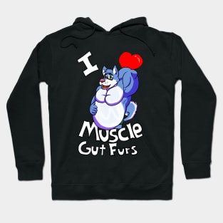 I Heart Muscle Gut Furs Hoodie